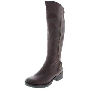 Baretraps Womens Oria Brown Faux Leather Knee-High Heels Riding Boots Shoes NWOB
